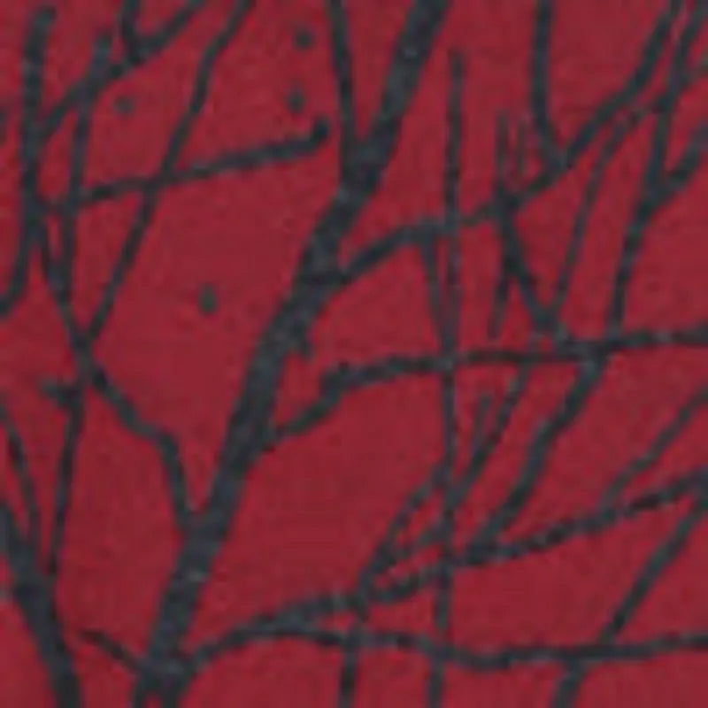 Red Twigs on Gray/black