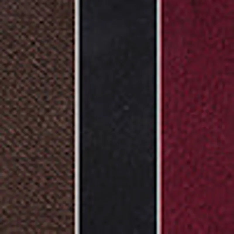 Burgundy, Black, Brown
