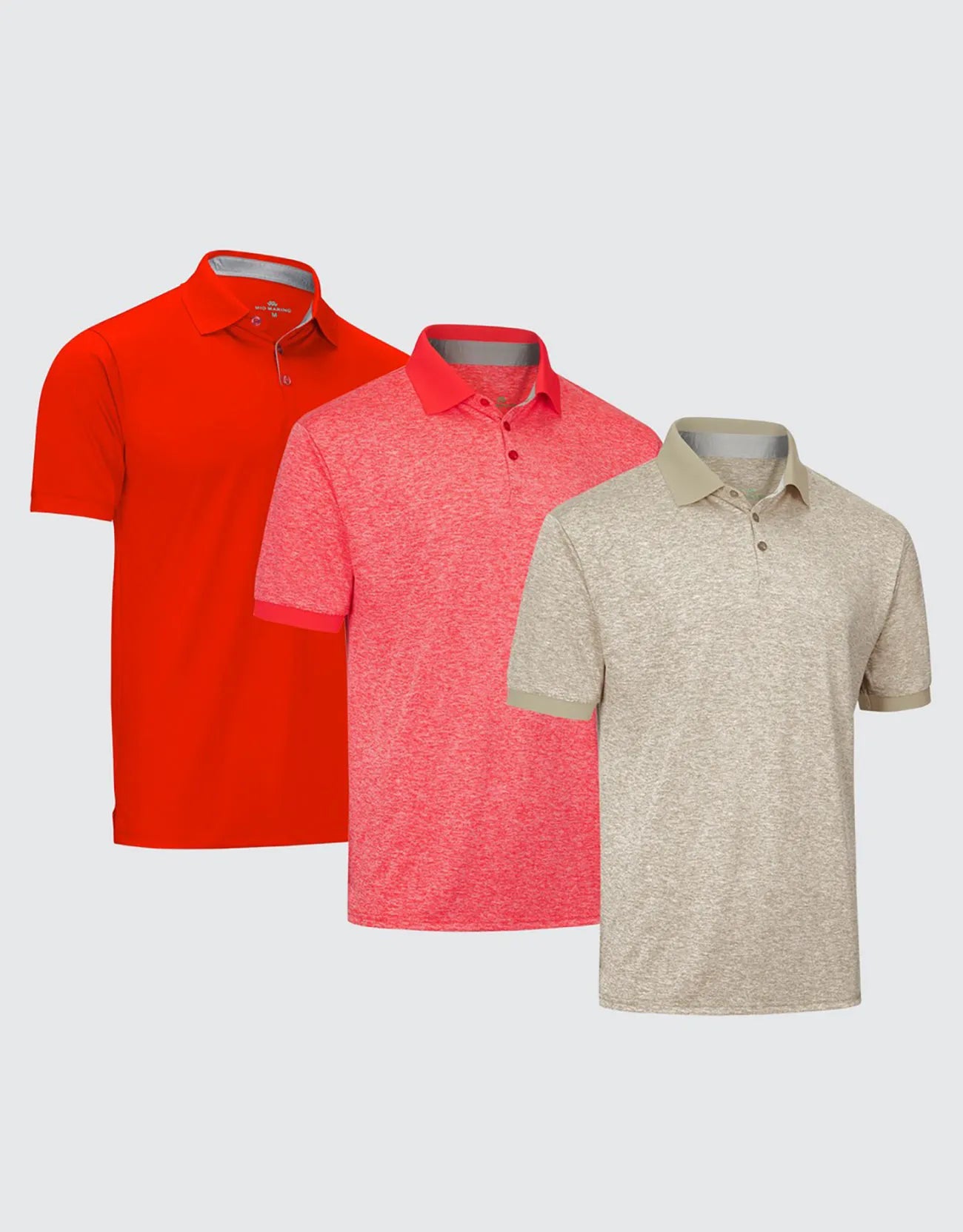 Khaki, Salmon Red, Red
